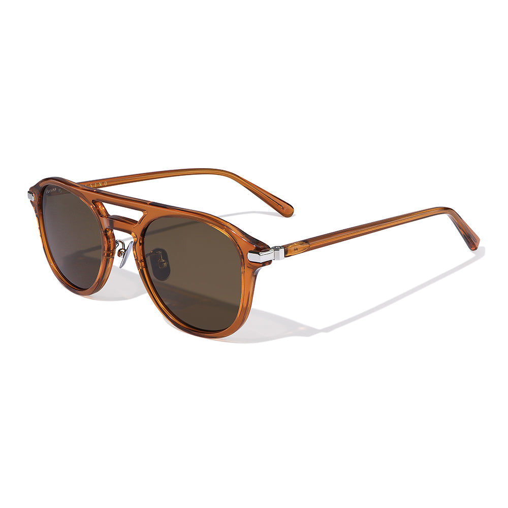 Coast 50mm Double Bridge Sunglasses | Burnt Orange