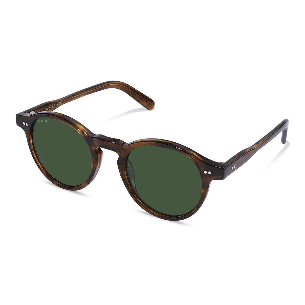Redon 48mm Round Sunglasses | Horn