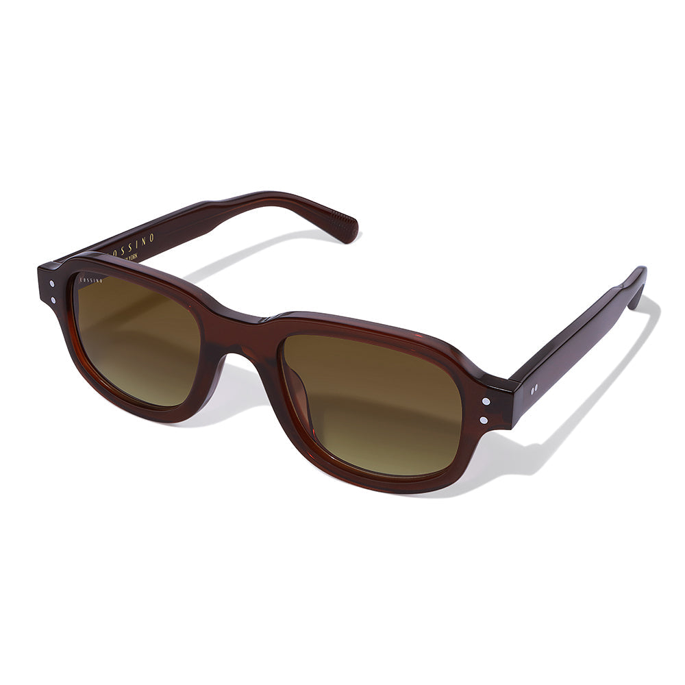 Tres 48mm Rectangle Sunglasses | Brown