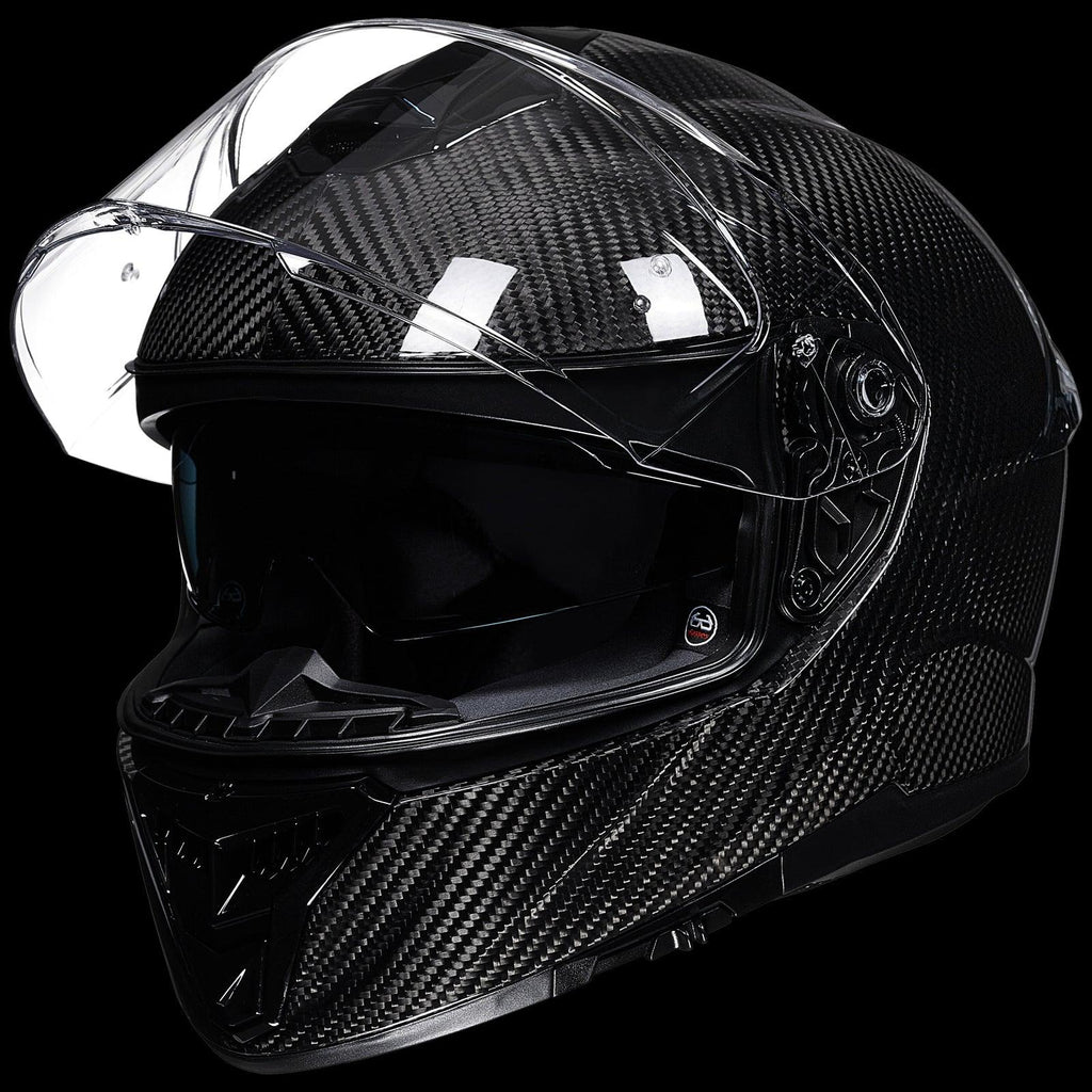 ILM Full Face Motorcycle Carbon Fiber Helmet Model 861C