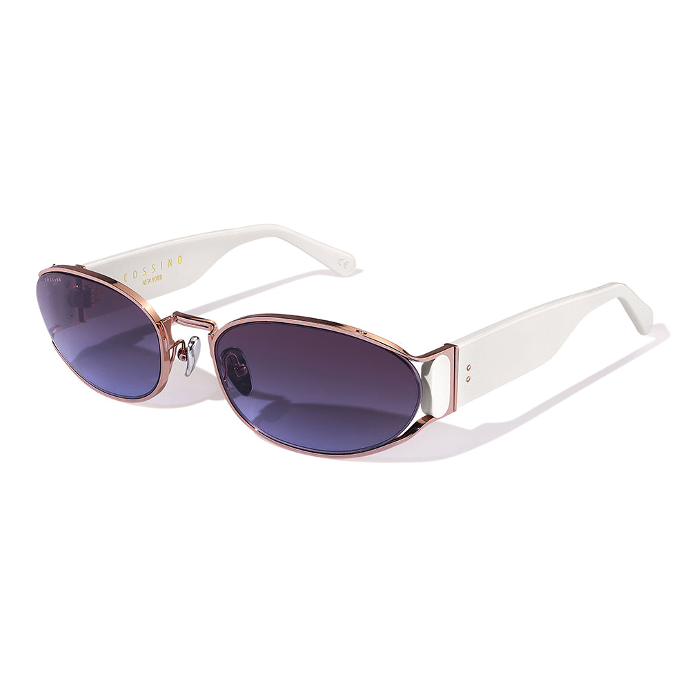Bisou 60mm Oval Sunglasses | Purple