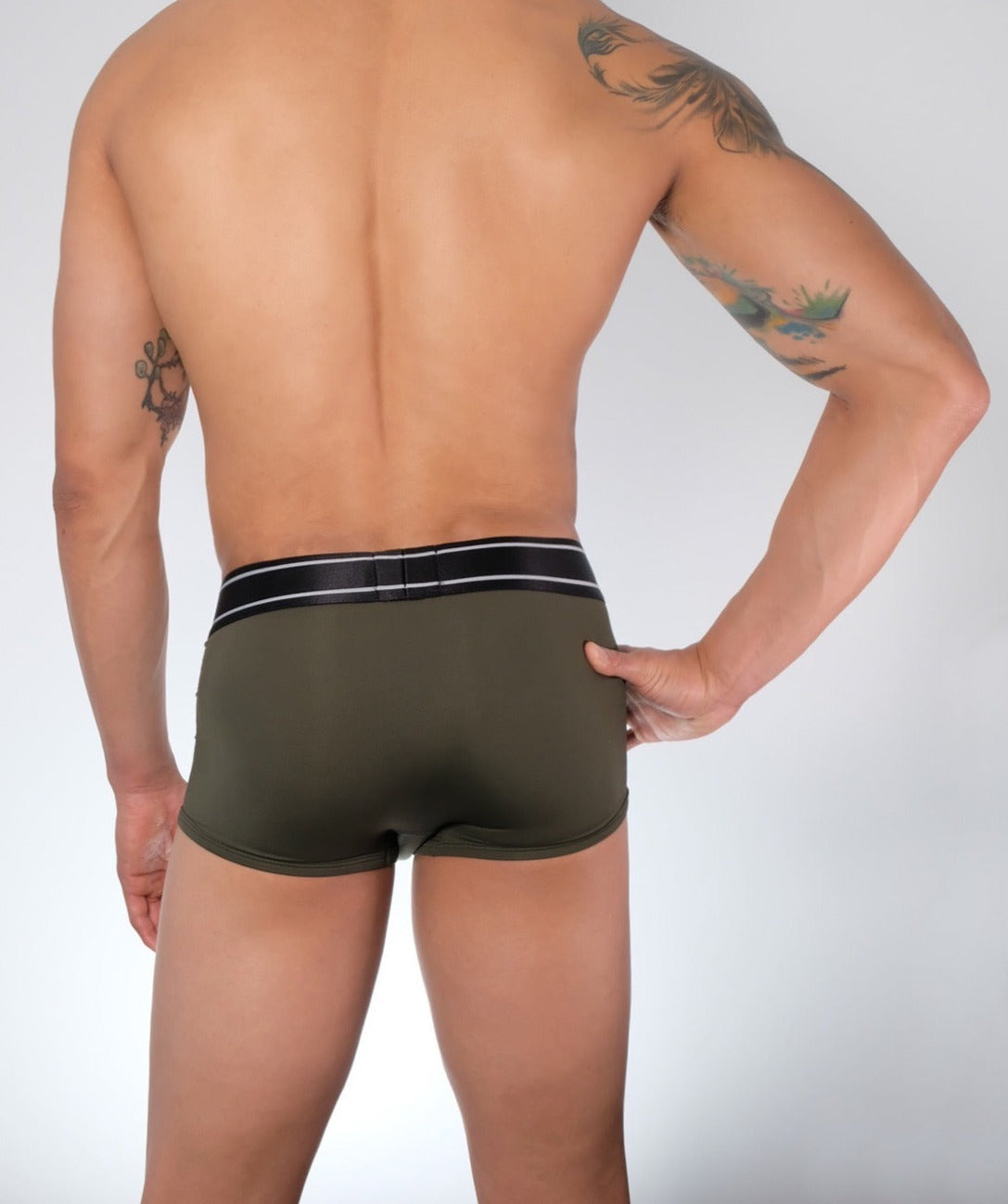 Low Rise Trunk - Army/Grey