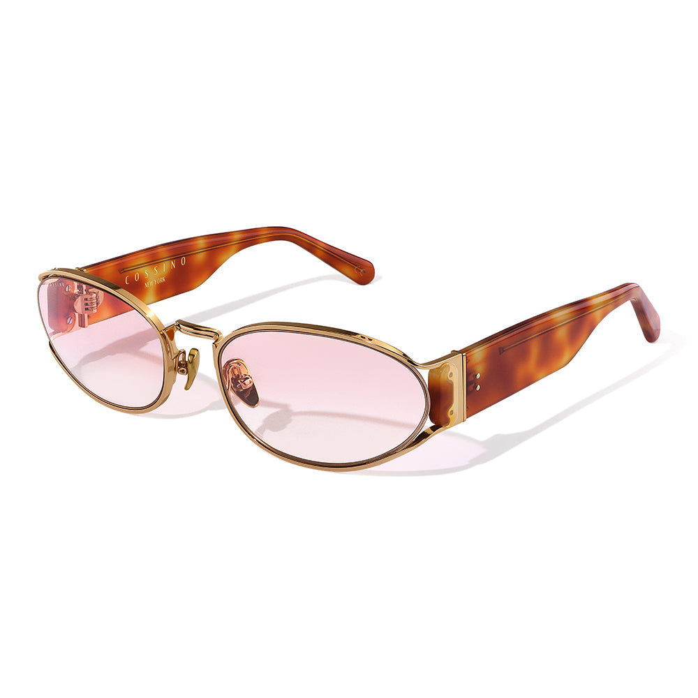Bisou 60mm Oval Sunglasses | Pink Havana