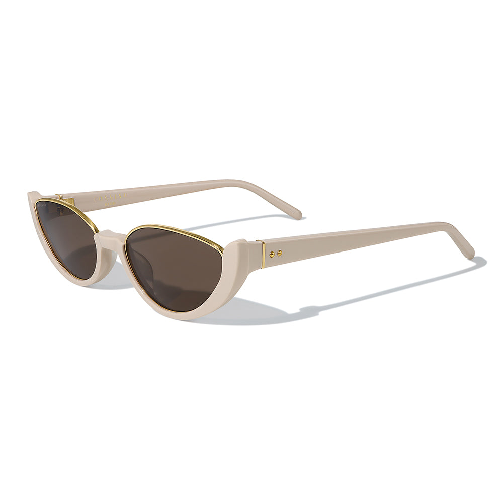 Amor 54mm Cat Eye Sunglasses | Cream