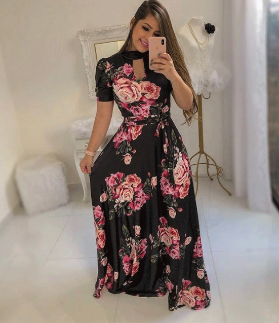Floral Maxi Dress for Women
