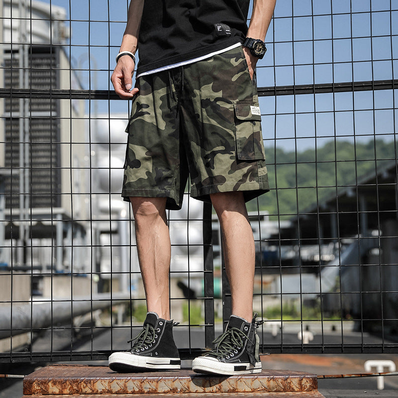 Trendy Men's Loose Camouflage Five-Point Shorts