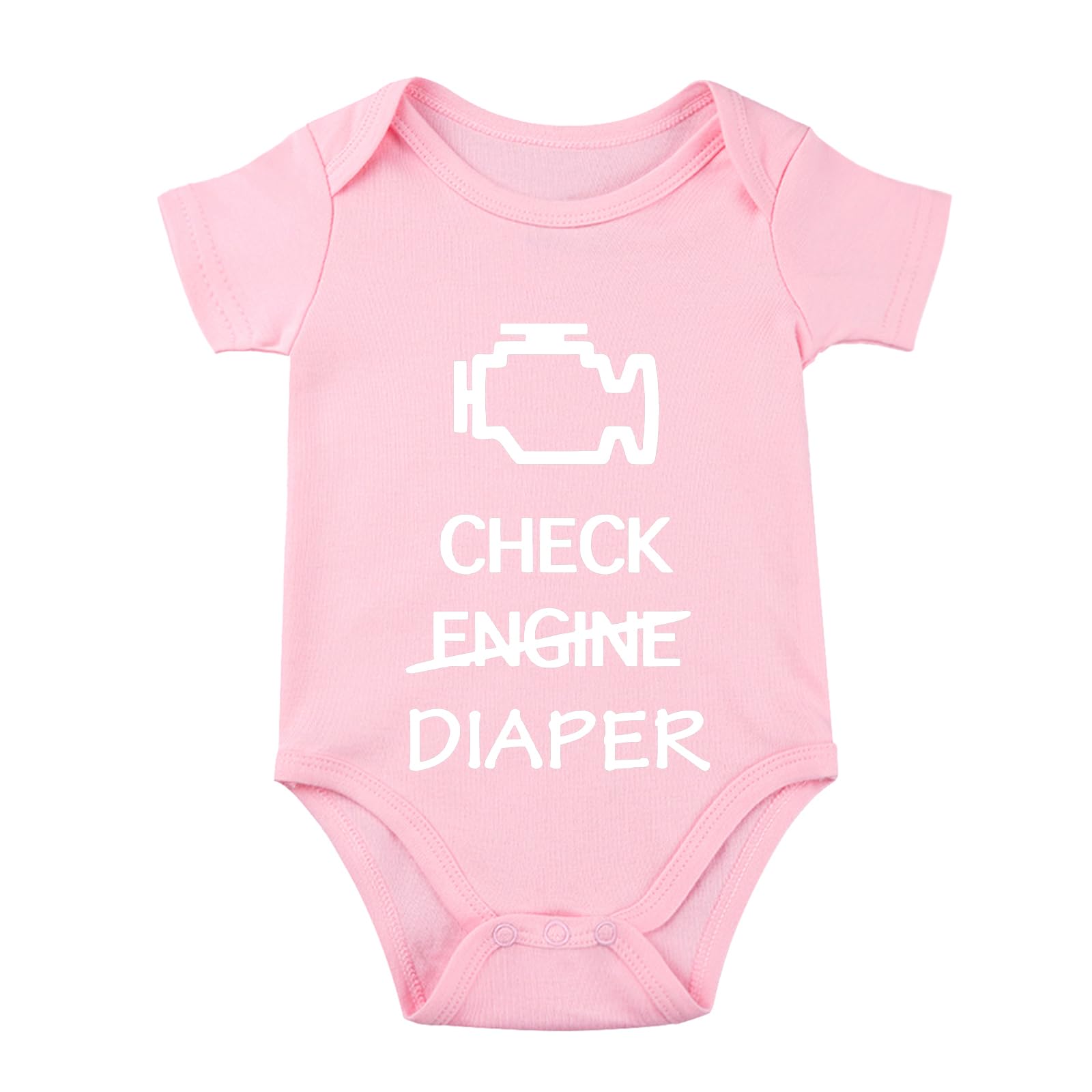 Check Engine Diaper Baby Bodysuit Baby Mechanic Outfit f1 Baby Clothes Baby Race Car Outfit Funny Baby Bodysuit 6M