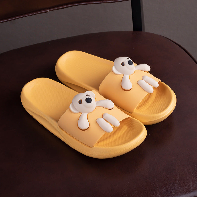 Cartoon Bear Sandals for Girls and Couples