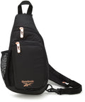 Reebok Womens Crossbody Bag - Sling Purse Shoulder Bag with Adjustable Strap - Mini Crossbody Bag for Women Black With Contrast Logo