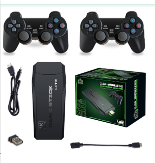 4K Retro Game Stick Console & Dual Wireless Controllers