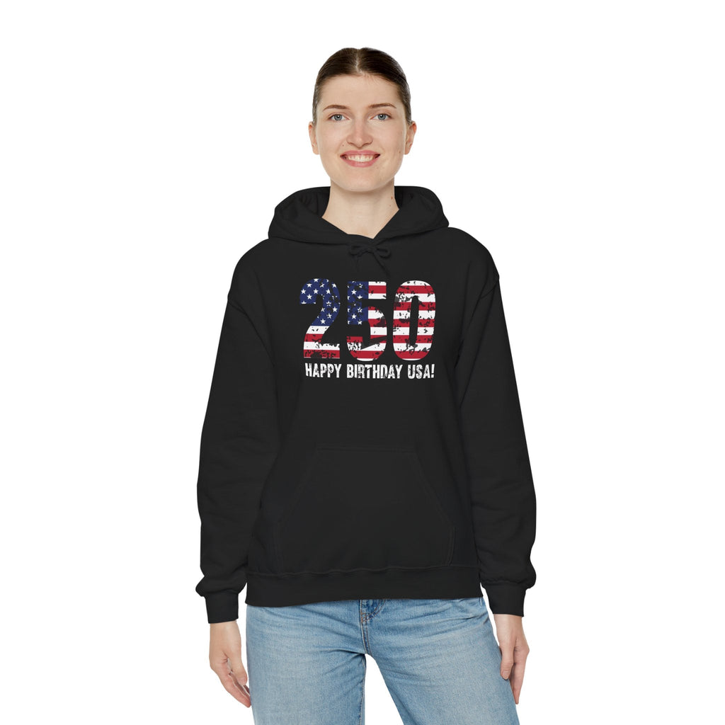 America 250 – 250 Happy Birthday USA Patriotic Pullover
