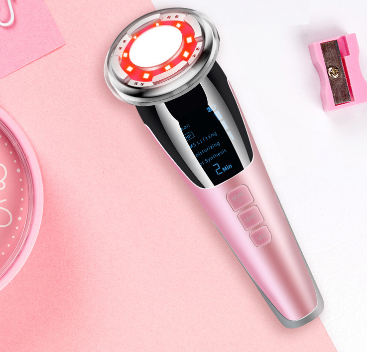 New EMS Facial Cleansing Device with Hot/Cold Light
