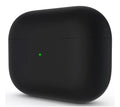 Silicone Case Compatible with AirPods Pro (2019), Liquid Silicone Protective Skin with Front LED Visible Indicator, Black