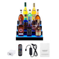 LED Lighted Liquor Bottle Display Bar Shelf RF & App Control 16' 4-Step