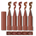 Matte Lip Liner Set 2 in 1 Lip Liner Matte Nude Dark Brown Red Lip Liner 5 Colors High Pigmented Creamy Lipliners PencilLong-Lasting Waterproof Lip Liner and Lipstick Set