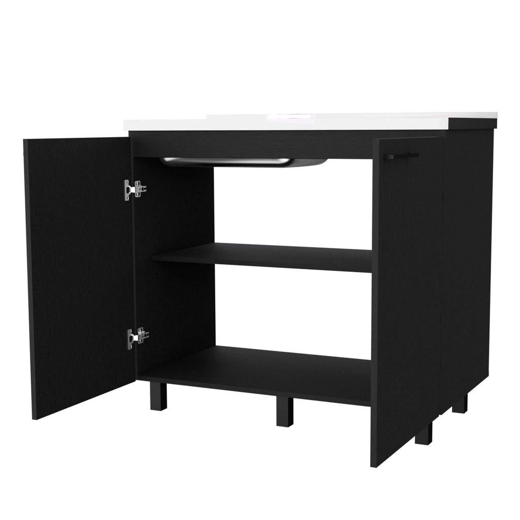 Wenge 2 Utility Sink and Cabinet