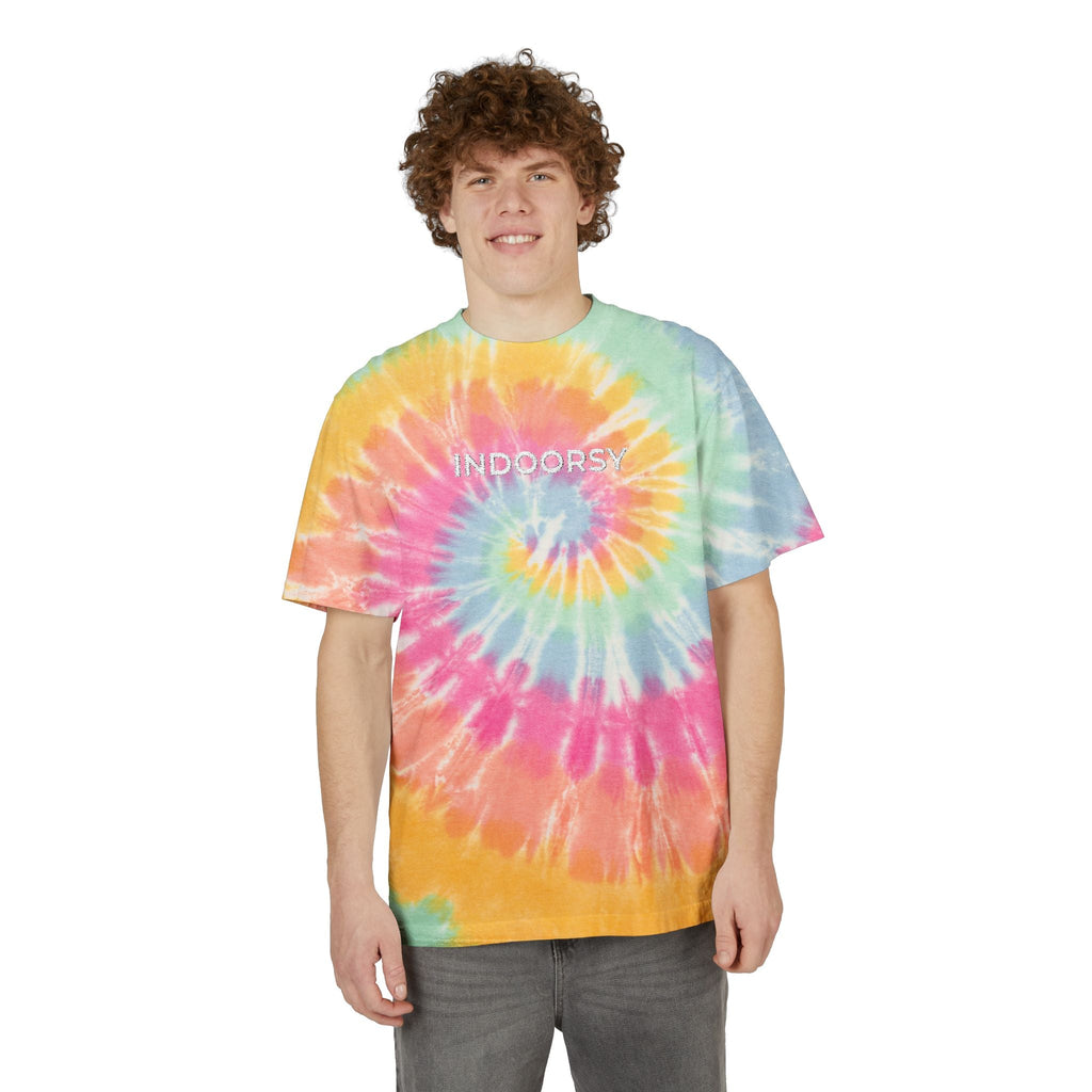 CUSTOM Embroidered Rainbow Tie Dye T-Shirt | Unisex Adult Sizes S - 2X | Two Shirt Colors
