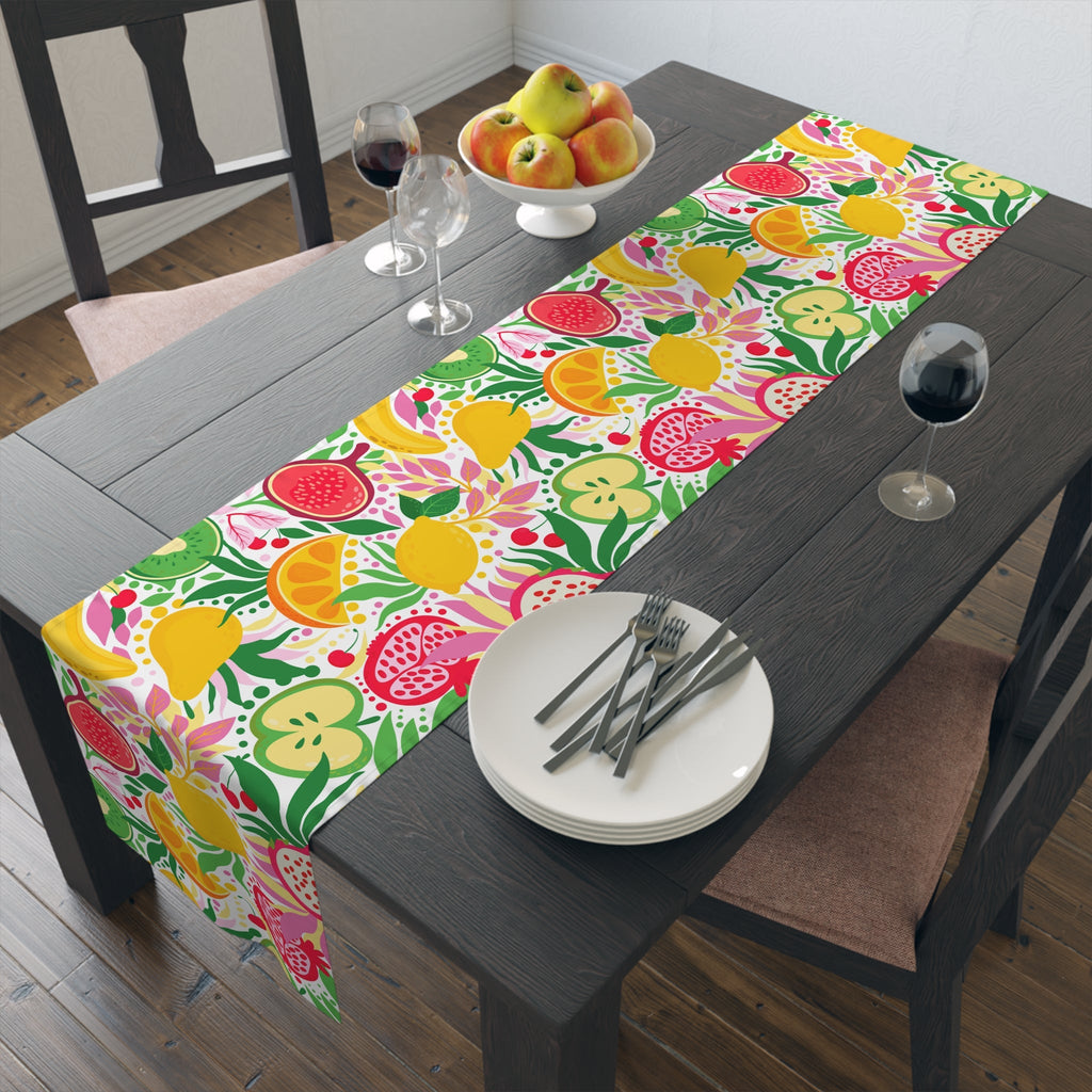 Bespattered Facade Colorful Fruits Table Runner (2 sizes)