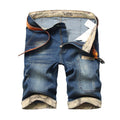 Men's Five-Point Loose Straight Denim Shorts