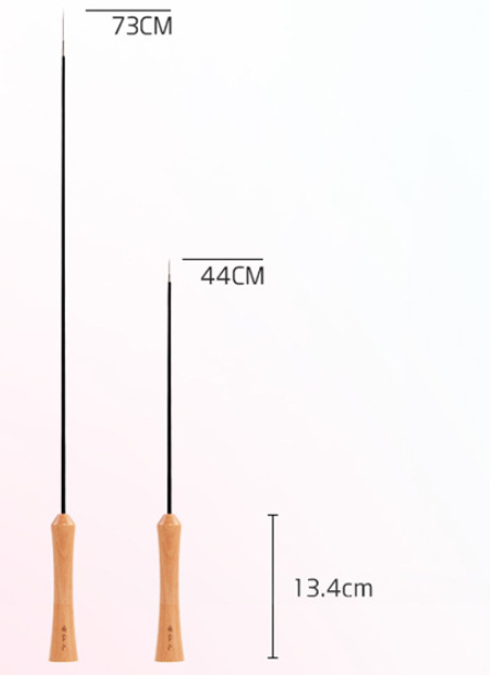 Wooden Cat Teaser Wand - Retractable Cat Toy
