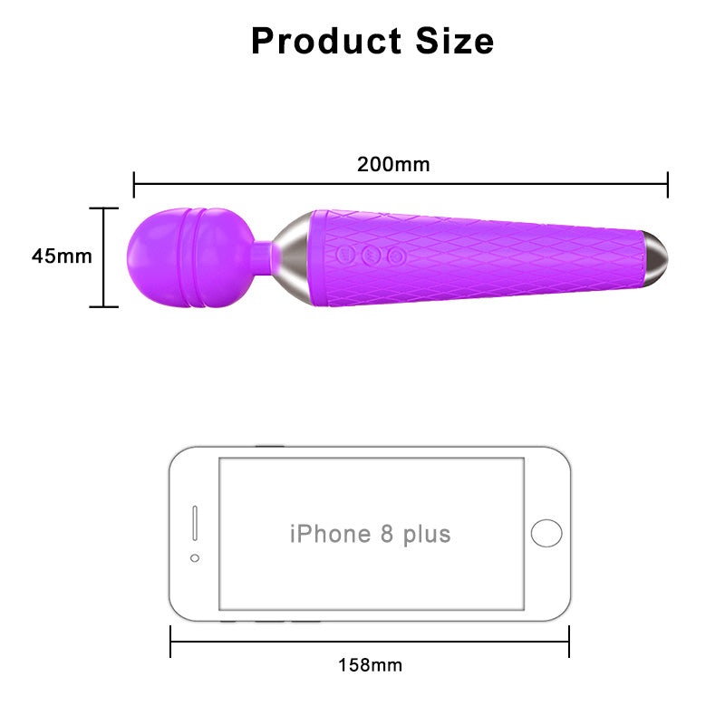 Vibrating Wand for Female Pleasure and Couples' Use