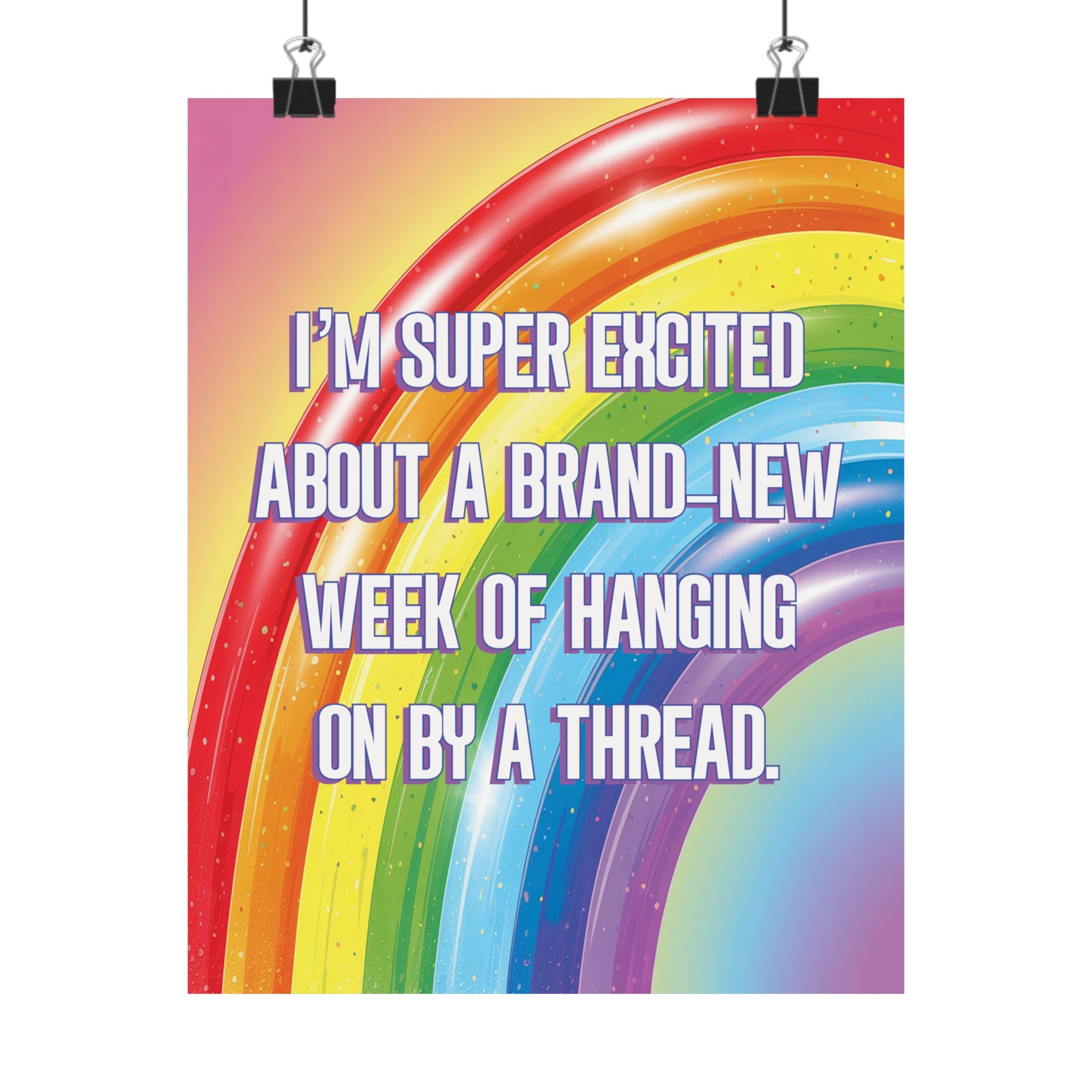 Bespattered Facade "Hanging on by a Thread" Rainbow Giclée Archival Matte Paper Prints