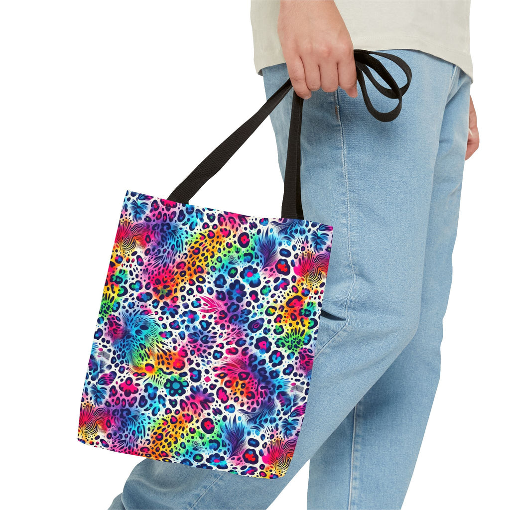 Bespattered Facade Neon Animal Print Eco-Friendly Carryall Tote Bag
