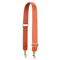 Allzedream Thick Purse Strap Wide Adjustable Replacement Crossbody Bag Handbag (Light Orange-Leather tip)
