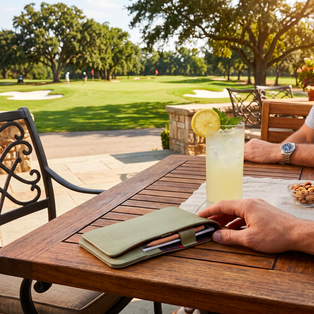 Leather Golf Yardage Book