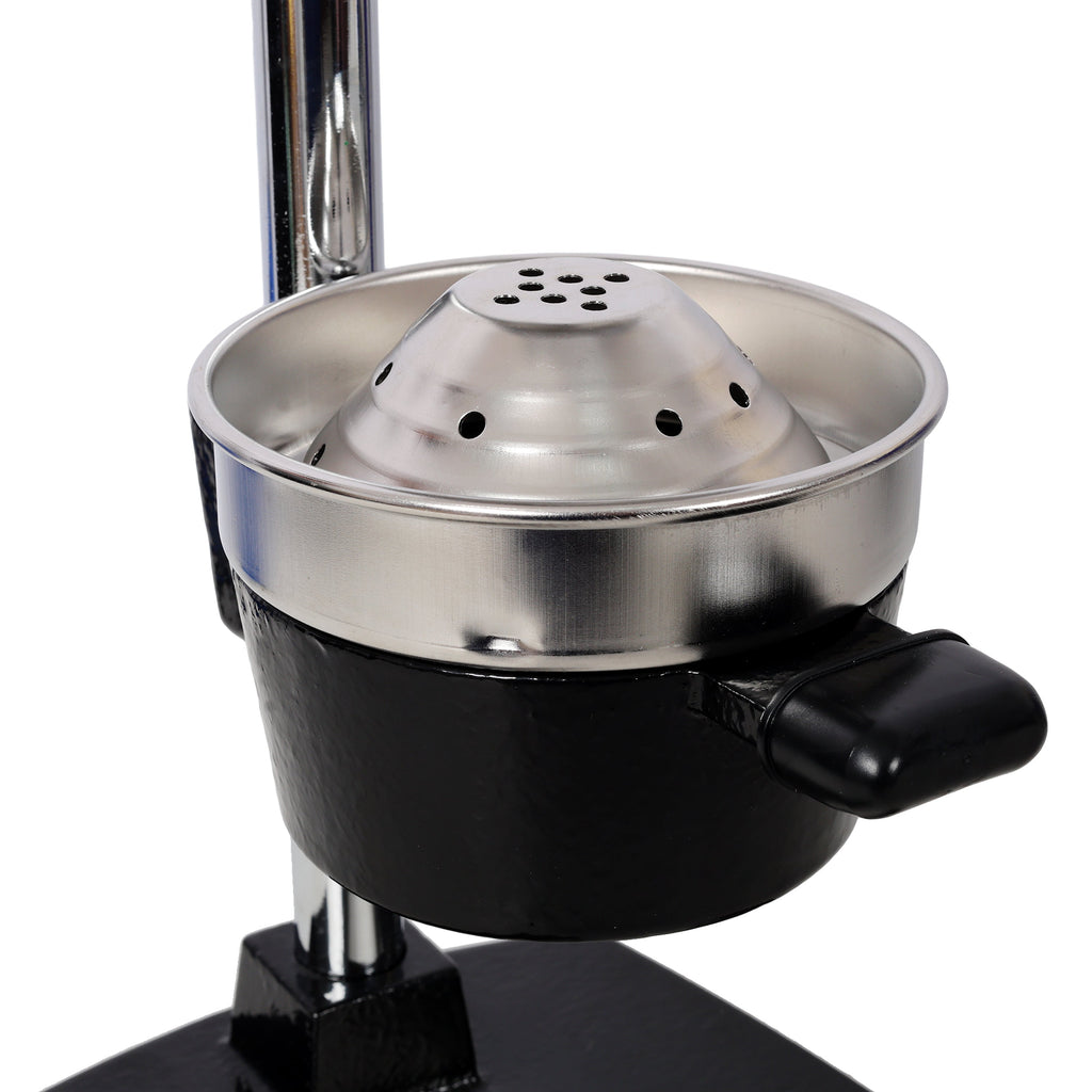 Cast Iron Citrus Juicer , Extra-Large Commercial Grade Manual Hand Press , Heavy Duty Countertop Squeezer for Fresh Orange Juice ,Black Color