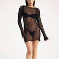 Stylish Sexy Beach Dress for Women - Knitted Mini Dress