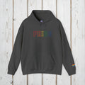 Bespattered Facade Pride Rainbow LGBTQ+ Embroidered Unisex Heavy Blend™ Hooded Sweatshirt