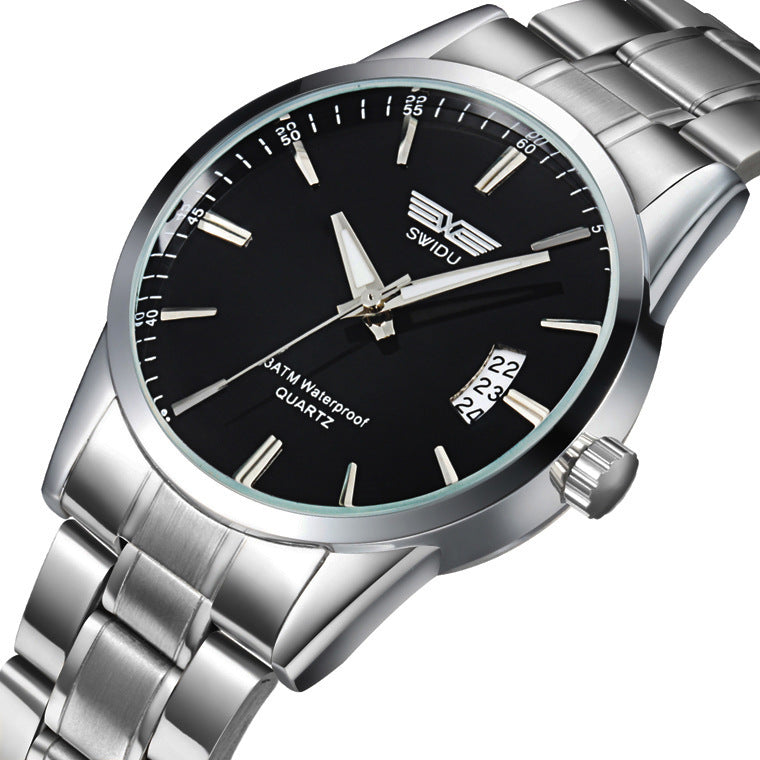 New Steel Band Watch for Men - Non-Mechanical Model