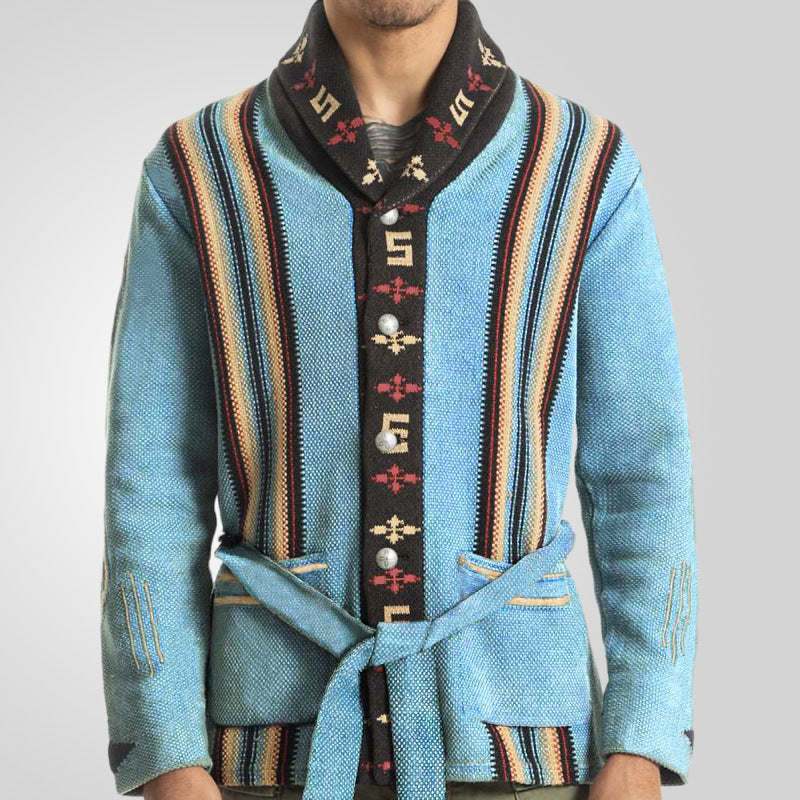 Mid-Length Thick Sweater Coat for Autumn and Winter