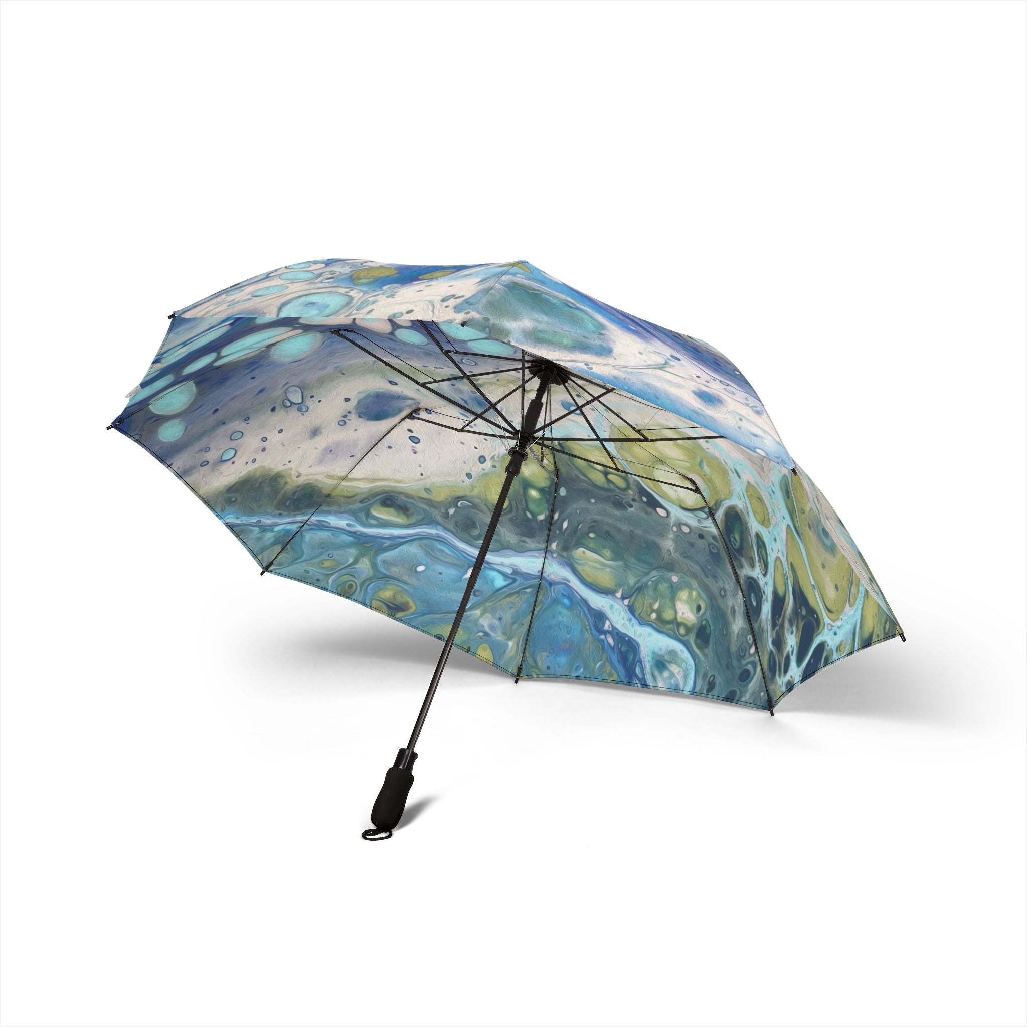 Bespattered Facade Sea Turtle Foldable Umbrella — Compact Semi-Automatic Rain Parasol