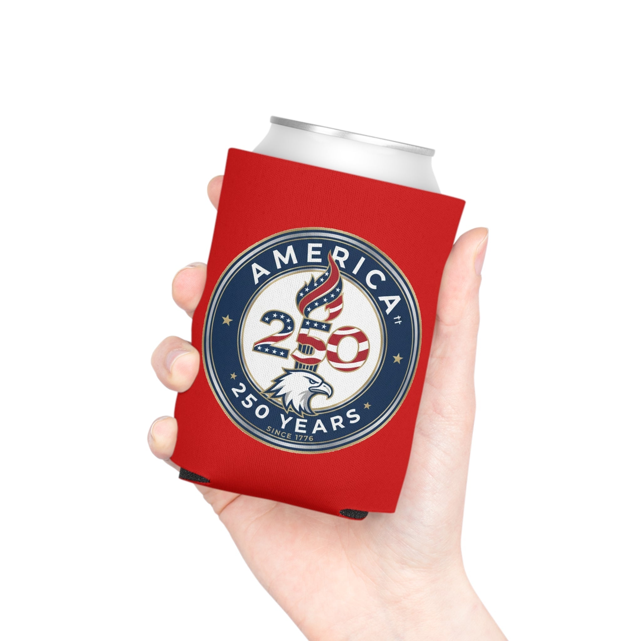 America 250 Can Cooler – Patriotic 250 Years Eagle Beer Koozie