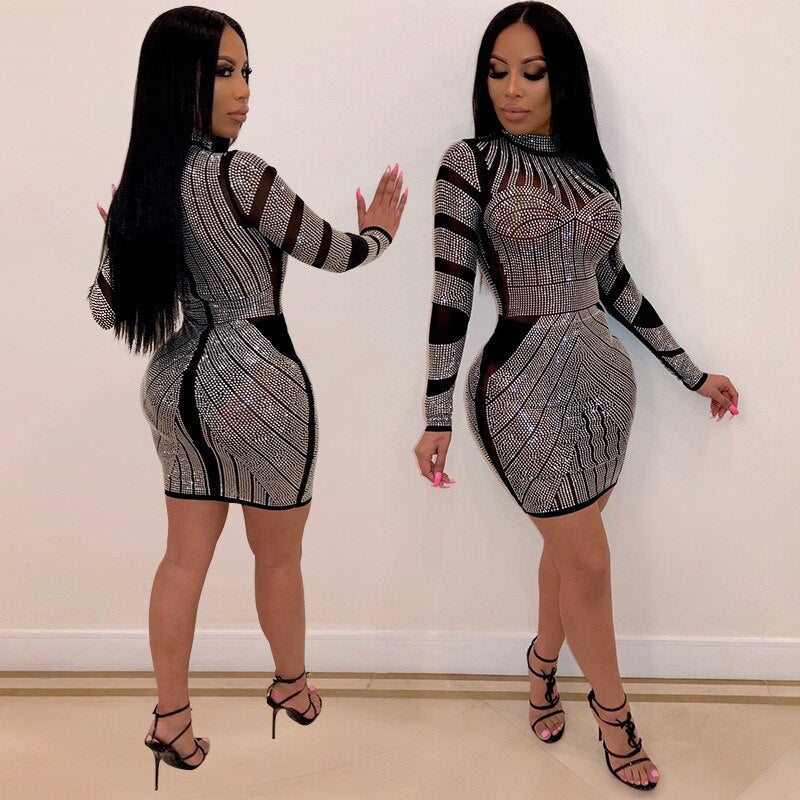 Couture Fashion Dress - Bandage Style Dress