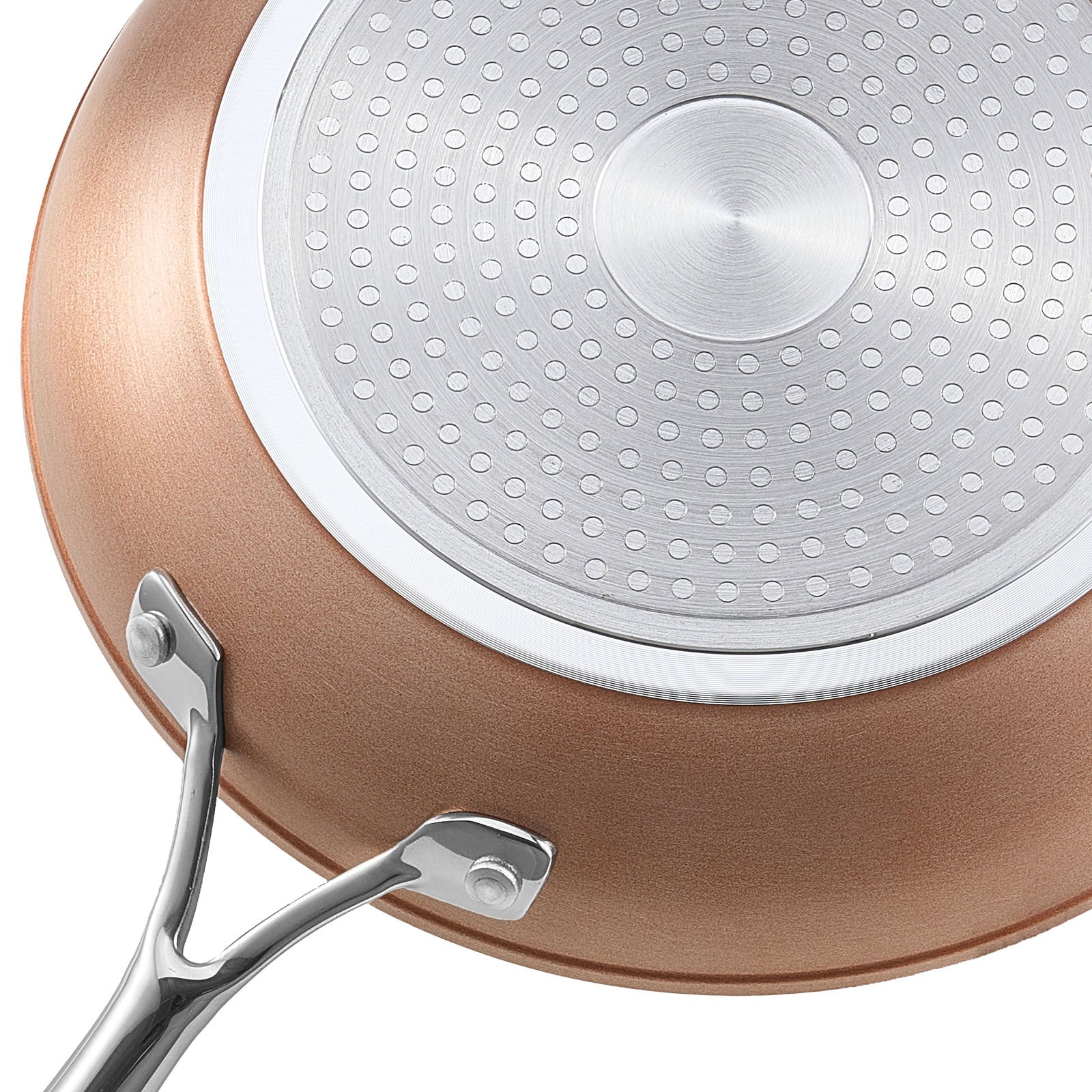 3 Piece Frying Pan Aluminum Skillet Set 8 10 12 in Handle Pre-Seasoned Grey