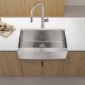 33'x21'x10'Farmhouse Apron Single Bowl Stainless Steel Kitchen Sink