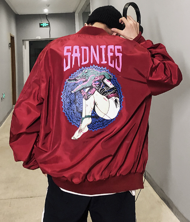 Autumn Unisex Air Force Pilot Jacket with Embroidery