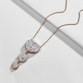 New Long Resin Crystal Pendant Sweater Necklace for Women