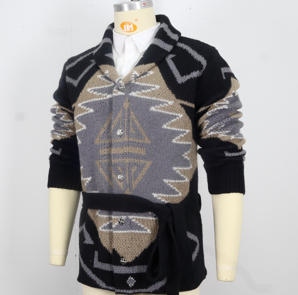 Mid-Length Thick Sweater Coat for Autumn and Winter