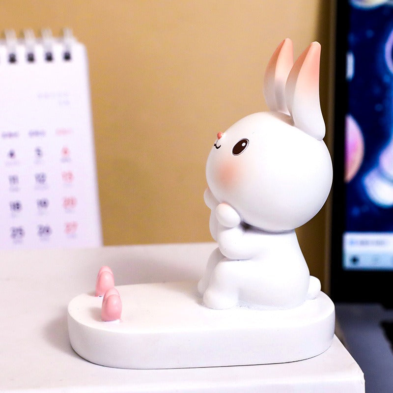 Creative Cute Rabbit Phone Stand for Home or Office