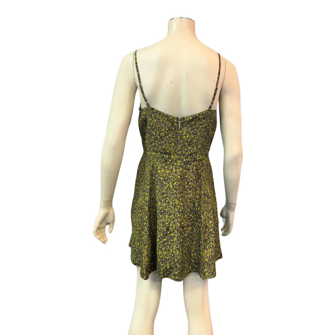 Calvin Klein Jeans Womens Micro Leopard Line Mini  Dress