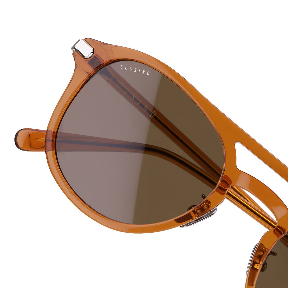 Coast 50mm Double Bridge Sunglasses | Burnt Orange