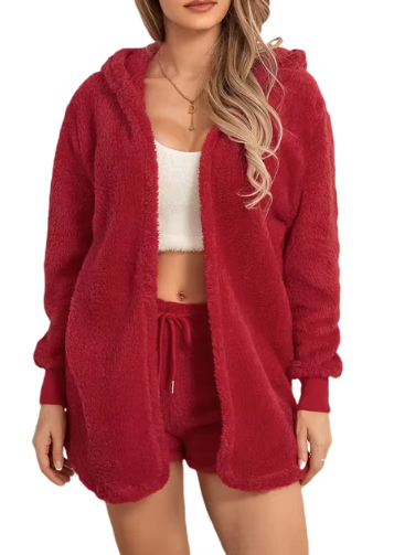 Women's Cozy Plush Loungewear Set