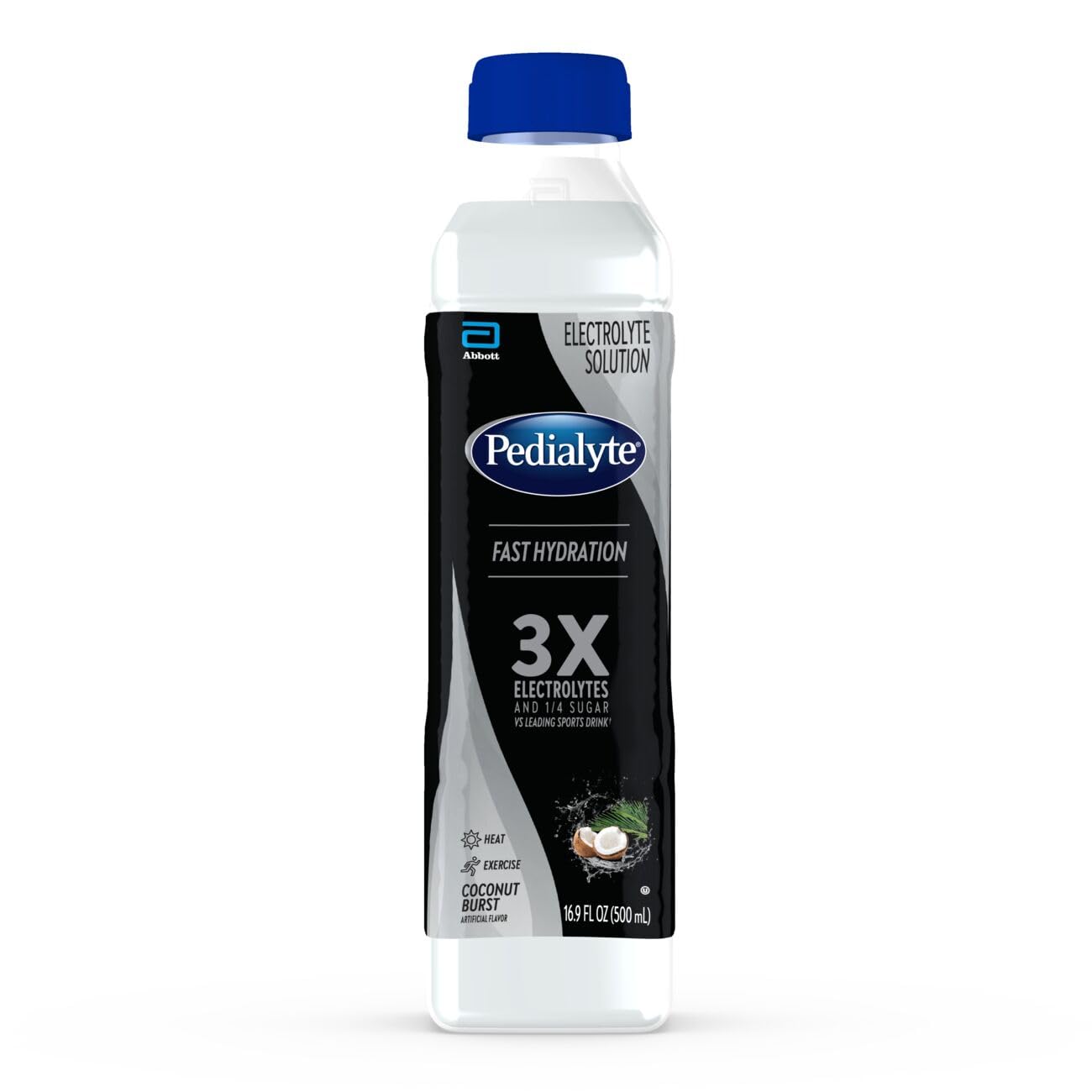 Pedialyte Electrolyte Solution Coconut Burst Hydration Drink 1 bottle half liter each