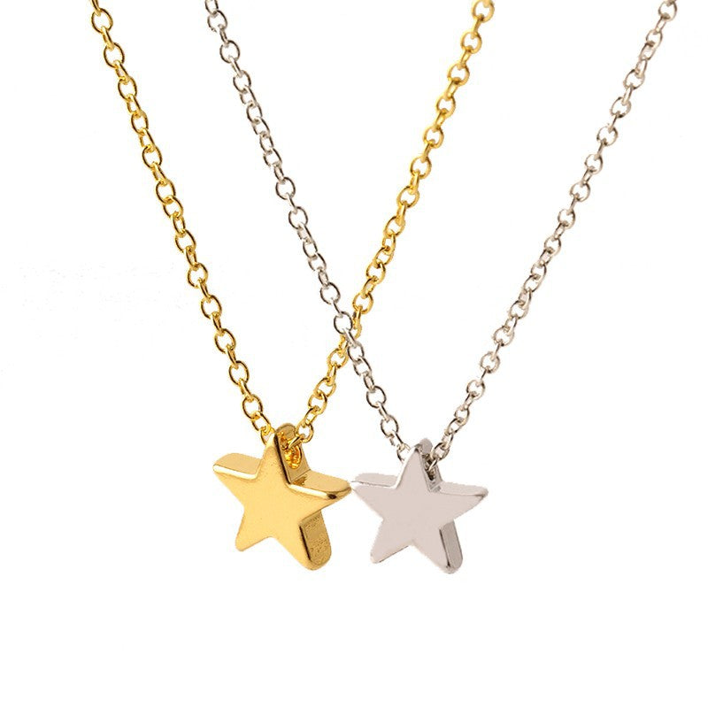 Star Necklace, Star Choker, Star Pendant Jewelry