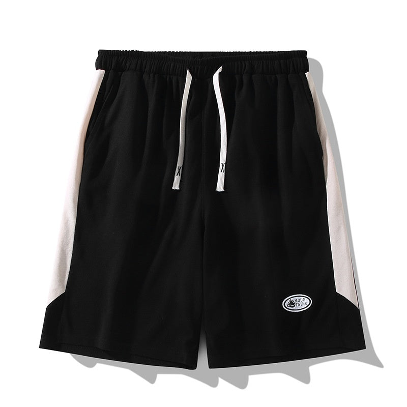 Men's Casual Embroidery Five-Point Shorts