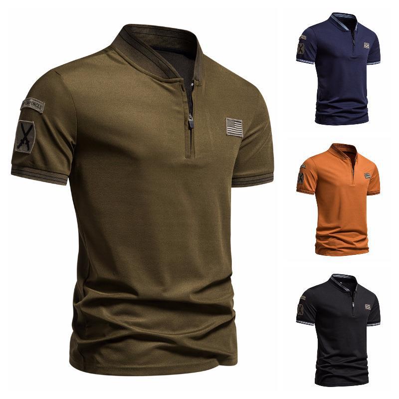 2023 Summer Men's T-Shirt with American Air Force Label
